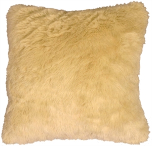 Faux Fur in Neutral Throw Pillow