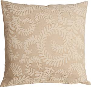 Brackendale Ferns Cream Throw Pillow