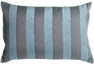 Brackendale Stripes Sea Blue Rectangular Throw Pillow
