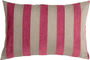 Brackendale Stripes Pink Rectangular Throw Pillow