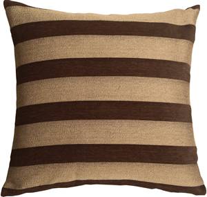 Brackendale Stripes Brown Throw Pillow