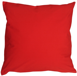 Caravan Cotton Red 16x16 Throw Pillow