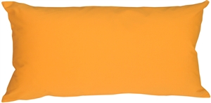 Caravan Cotton Amber Yellow 9x18 Throw Pillow