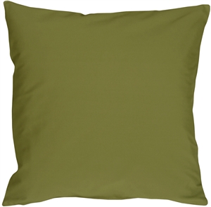 Caravan Cotton Olive Green 20x20 Throw Pillow