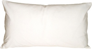 Caravan Cotton White 9x18 Throw Pillow