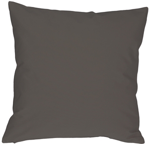 Caravan Cotton Dark Gray 16x16 Throw Pillow