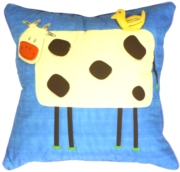 Quilted Clara the Cow Children's Pillow