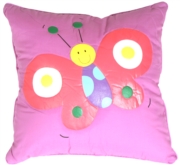 Quilted Biala the Butterfly Children's Pillow
