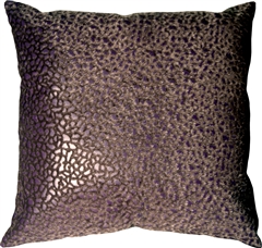 Pebbles in Purple 12x12 Faux Fur Throw Pillow